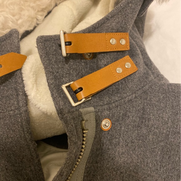 Rag & Bone Winter Coat with removable shearling collar - Picture 9 of 11